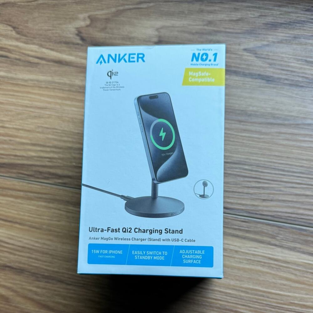 NIB Sealed Anker MagSafe Ultra-Fast Qi2 Charging Stand